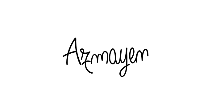 Create a beautiful signature design for name Azmayen. With this signature (Angelique-Rose-font-FFP) fonts, you can make a handwritten signature for free. Azmayen signature style 5 images and pictures png