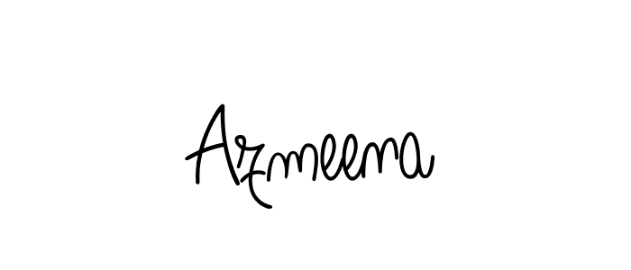 How to Draw Azmeena signature style? Angelique-Rose-font-FFP is a latest design signature styles for name Azmeena. Azmeena signature style 5 images and pictures png