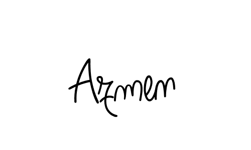 You should practise on your own different ways (Angelique-Rose-font-FFP) to write your name (Azmen) in signature. don't let someone else do it for you. Azmen signature style 5 images and pictures png