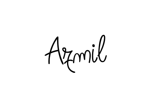Design your own signature with our free online signature maker. With this signature software, you can create a handwritten (Angelique-Rose-font-FFP) signature for name Azmil. Azmil signature style 5 images and pictures png