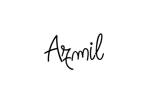 Design your own signature with our free online signature maker. With this signature software, you can create a handwritten (Angelique-Rose-font-FFP) signature for name Azmil. Azmil signature style 5 images and pictures png