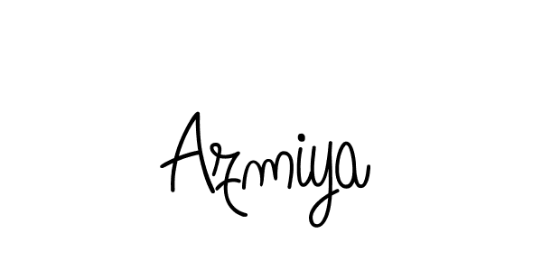 Use a signature maker to create a handwritten signature online. With this signature software, you can design (Angelique-Rose-font-FFP) your own signature for name Azmiya. Azmiya signature style 5 images and pictures png