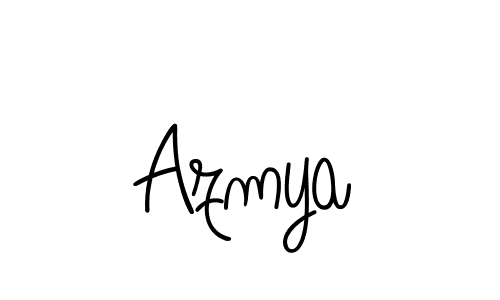 Make a beautiful signature design for name Azmya. With this signature (Angelique-Rose-font-FFP) style, you can create a handwritten signature for free. Azmya signature style 5 images and pictures png