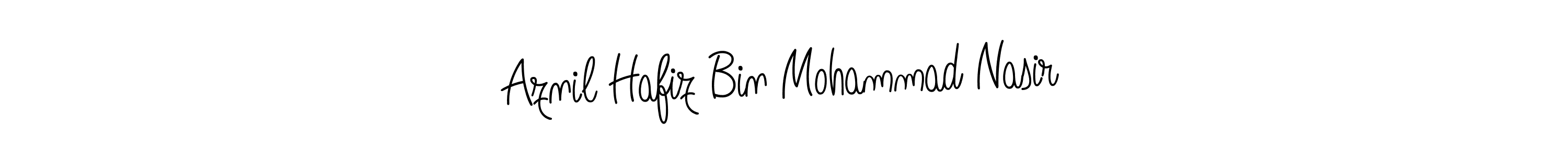 Design your own signature with our free online signature maker. With this signature software, you can create a handwritten (Angelique-Rose-font-FFP) signature for name Aznil Hafiz Bin Mohammad Nasir. Aznil Hafiz Bin Mohammad Nasir signature style 5 images and pictures png