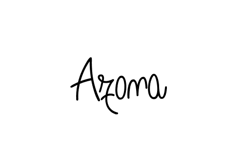 Create a beautiful signature design for name Azona. With this signature (Angelique-Rose-font-FFP) fonts, you can make a handwritten signature for free. Azona signature style 5 images and pictures png