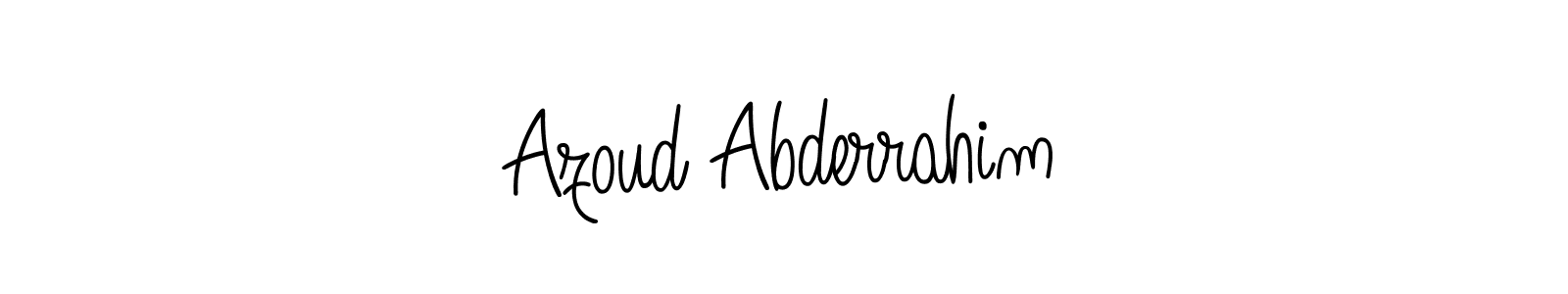 The best way (Angelique-Rose-font-FFP) to make a short signature is to pick only two or three words in your name. The name Azoud Abderrahim include a total of six letters. For converting this name. Azoud Abderrahim signature style 5 images and pictures png