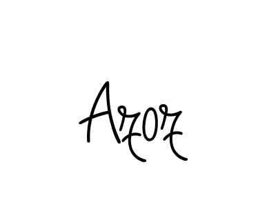 How to make Azoz name signature. Use Angelique-Rose-font-FFP style for creating short signs online. This is the latest handwritten sign. Azoz signature style 5 images and pictures png