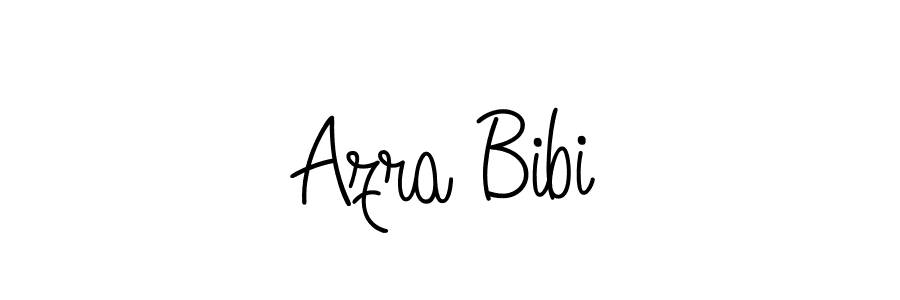 How to make Azra Bibi name signature. Use Angelique-Rose-font-FFP style for creating short signs online. This is the latest handwritten sign. Azra Bibi signature style 5 images and pictures png