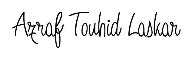 Create an unforgettable impression when signing with Azraf Touhid Laskar name styled in Angelique-Rose-font-FFP typography. 100% free online generator. Azraf Touhid Laskar signature style 5 images and pictures png