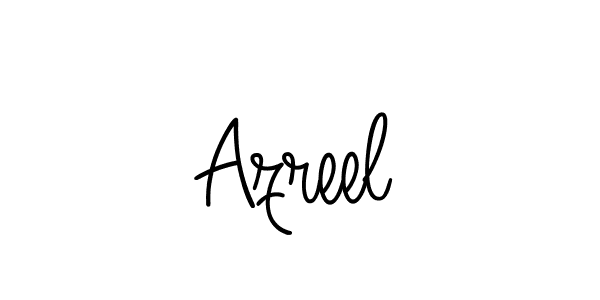 You should practise on your own different ways (Angelique-Rose-font-FFP) to write your name (Azreel) in signature. don't let someone else do it for you. Azreel signature style 5 images and pictures png