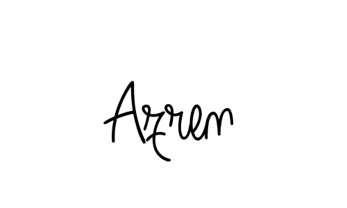 How to make Azren signature? Angelique-Rose-font-FFP is a professional autograph style. Create handwritten signature for Azren name. Azren signature style 5 images and pictures png