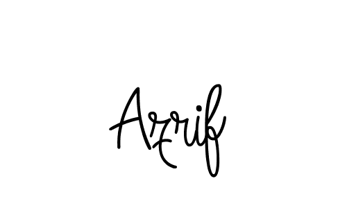 Design your own signature with our free online signature maker. With this signature software, you can create a handwritten (Angelique-Rose-font-FFP) signature for name Azrif. Azrif signature style 5 images and pictures png