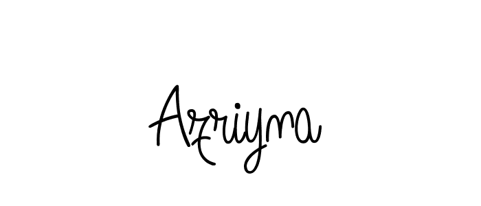 Create a beautiful signature design for name Azriyna. With this signature (Angelique-Rose-font-FFP) fonts, you can make a handwritten signature for free. Azriyna signature style 5 images and pictures png