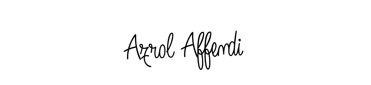 Azrol Affendi stylish signature style. Best Handwritten Sign (Angelique-Rose-font-FFP) for my name. Handwritten Signature Collection Ideas for my name Azrol Affendi. Azrol Affendi signature style 5 images and pictures png