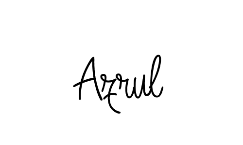 You should practise on your own different ways (Angelique-Rose-font-FFP) to write your name (Azrul) in signature. don't let someone else do it for you. Azrul signature style 5 images and pictures png