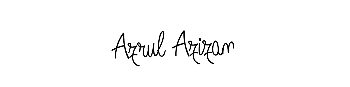 Create a beautiful signature design for name Azrul Azizan. With this signature (Angelique-Rose-font-FFP) fonts, you can make a handwritten signature for free. Azrul Azizan signature style 5 images and pictures png