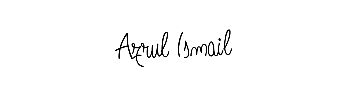You should practise on your own different ways (Angelique-Rose-font-FFP) to write your name (Azrul Ismail) in signature. don't let someone else do it for you. Azrul Ismail signature style 5 images and pictures png