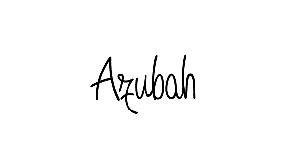 Design your own signature with our free online signature maker. With this signature software, you can create a handwritten (Angelique-Rose-font-FFP) signature for name Azubah. Azubah signature style 5 images and pictures png