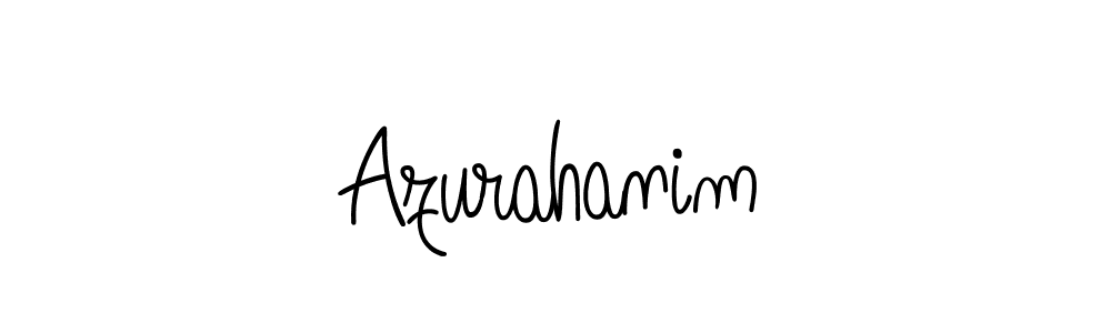 You should practise on your own different ways (Angelique-Rose-font-FFP) to write your name (Azurahanim) in signature. don't let someone else do it for you. Azurahanim signature style 5 images and pictures png