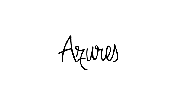 Create a beautiful signature design for name Azures. With this signature (Angelique-Rose-font-FFP) fonts, you can make a handwritten signature for free. Azures signature style 5 images and pictures png