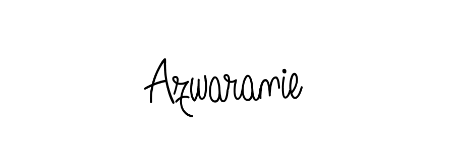 Design your own signature with our free online signature maker. With this signature software, you can create a handwritten (Angelique-Rose-font-FFP) signature for name Azwaranie. Azwaranie signature style 5 images and pictures png