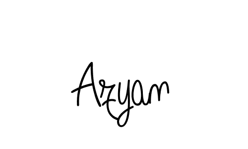 The best way (Angelique-Rose-font-FFP) to make a short signature is to pick only two or three words in your name. The name Azyan include a total of six letters. For converting this name. Azyan signature style 5 images and pictures png