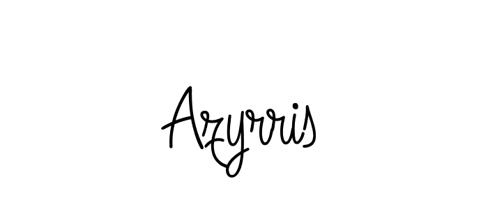 You should practise on your own different ways (Angelique-Rose-font-FFP) to write your name (Azyrris) in signature. don't let someone else do it for you. Azyrris signature style 5 images and pictures png