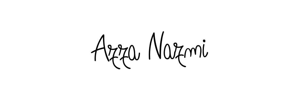 Design your own signature with our free online signature maker. With this signature software, you can create a handwritten (Angelique-Rose-font-FFP) signature for name Azza Nazmi. Azza Nazmi signature style 5 images and pictures png