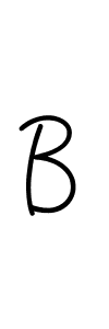 The best way (Angelique-Rose-font-FFP) to make a short signature is to pick only two or three words in your name. The name B include a total of six letters. For converting this name. B signature style 5 images and pictures png