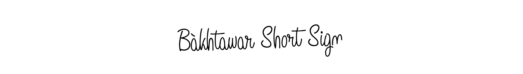 Bàkhtawar Short Sign stylish signature style. Best Handwritten Sign (Angelique-Rose-font-FFP) for my name. Handwritten Signature Collection Ideas for my name Bàkhtawar Short Sign. Bàkhtawar Short Sign signature style 5 images and pictures png