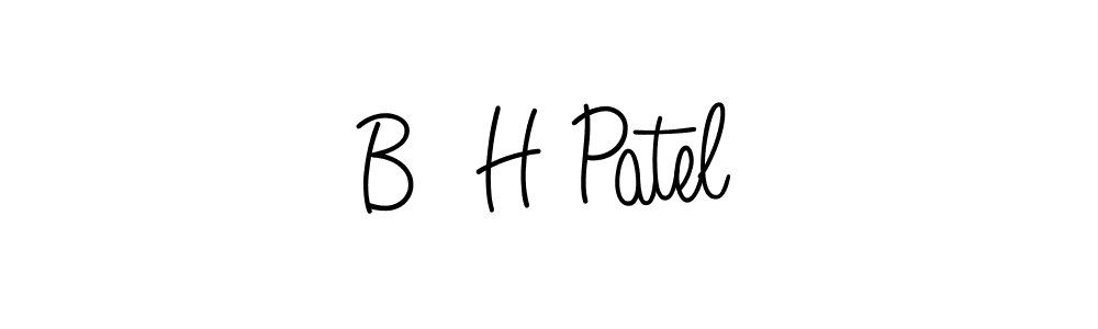 if you are searching for the best signature style for your name B  H Patel. so please give up your signature search. here we have designed multiple signature styles  using Angelique-Rose-font-FFP. B  H Patel signature style 5 images and pictures png