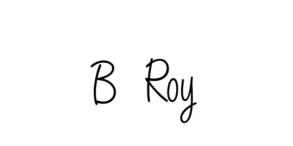 You should practise on your own different ways (Angelique-Rose-font-FFP) to write your name (B  Roy) in signature. don't let someone else do it for you. B  Roy signature style 5 images and pictures png