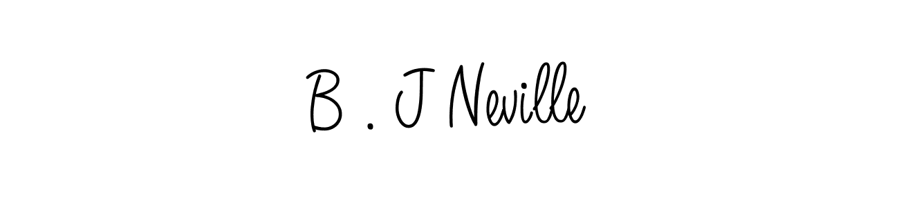 How to Draw B . J Neville signature style? Angelique-Rose-font-FFP is a latest design signature styles for name B . J Neville. B . J Neville signature style 5 images and pictures png