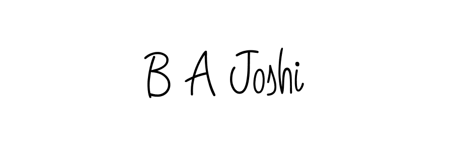 Best and Professional Signature Style for B A Joshi. Angelique-Rose-font-FFP Best Signature Style Collection. B A Joshi signature style 5 images and pictures png