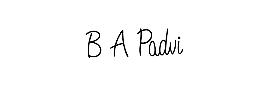 Make a beautiful signature design for name B A Padvi. Use this online signature maker to create a handwritten signature for free. B A Padvi signature style 5 images and pictures png