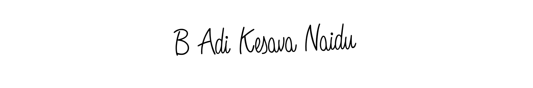 Make a beautiful signature design for name B Adi Kesava Naidu. With this signature (Angelique-Rose-font-FFP) style, you can create a handwritten signature for free. B Adi Kesava Naidu signature style 5 images and pictures png