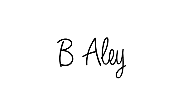 You should practise on your own different ways (Angelique-Rose-font-FFP) to write your name (B Aley) in signature. don't let someone else do it for you. B Aley signature style 5 images and pictures png