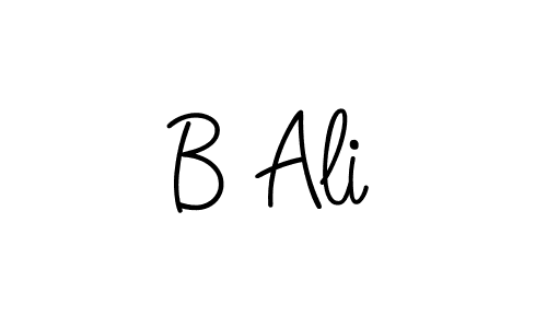 The best way (Angelique-Rose-font-FFP) to make a short signature is to pick only two or three words in your name. The name B Ali include a total of six letters. For converting this name. B Ali signature style 5 images and pictures png