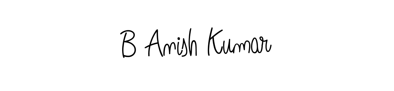 Similarly Angelique-Rose-font-FFP is the best handwritten signature design. Signature creator online .You can use it as an online autograph creator for name B Anish Kumar. B Anish Kumar signature style 5 images and pictures png