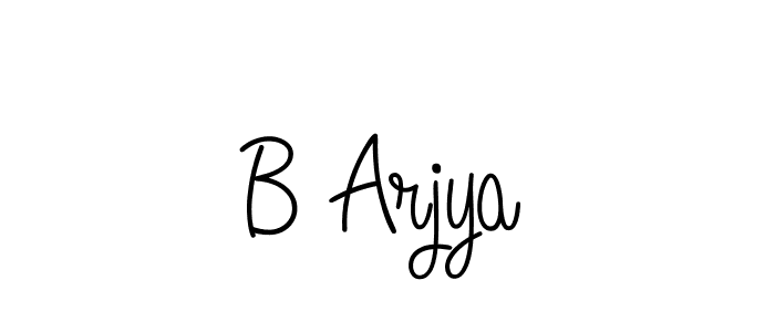 Once you've used our free online signature maker to create your best signature Angelique-Rose-font-FFP style, it's time to enjoy all of the benefits that B Arjya name signing documents. B Arjya signature style 5 images and pictures png