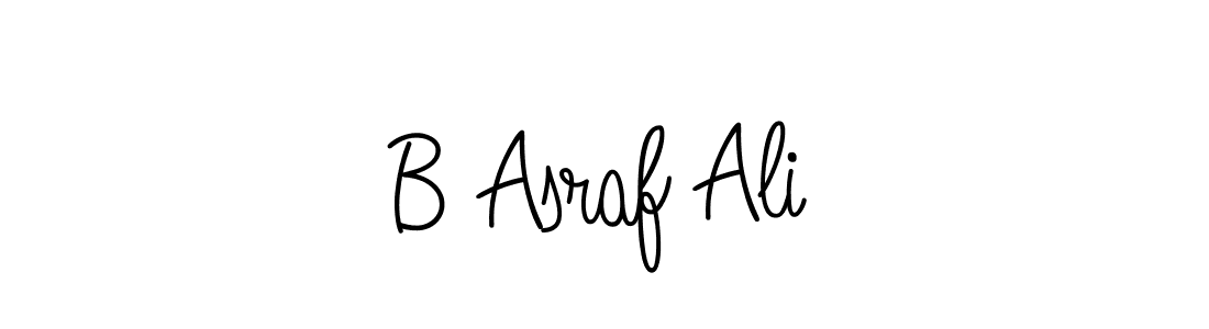 Use a signature maker to create a handwritten signature online. With this signature software, you can design (Angelique-Rose-font-FFP) your own signature for name B Asraf Ali. B Asraf Ali signature style 5 images and pictures png