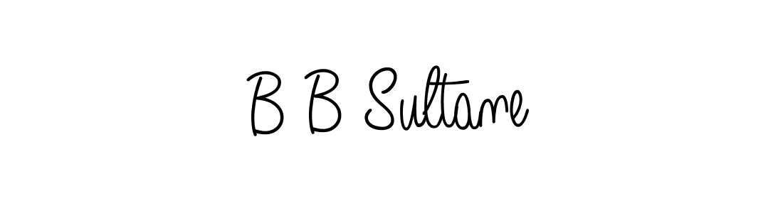 You should practise on your own different ways (Angelique-Rose-font-FFP) to write your name (B B Sultane) in signature. don't let someone else do it for you. B B Sultane signature style 5 images and pictures png
