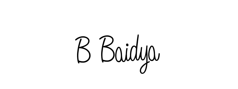 Make a beautiful signature design for name B Baidya. Use this online signature maker to create a handwritten signature for free. B Baidya signature style 5 images and pictures png