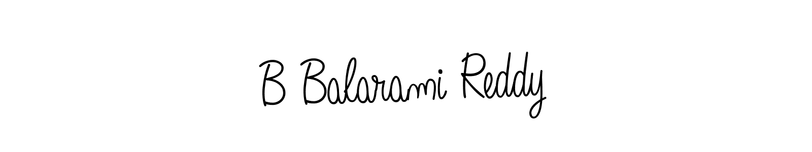 The best way (Angelique-Rose-font-FFP) to make a short signature is to pick only two or three words in your name. The name B Balarami Reddy include a total of six letters. For converting this name. B Balarami Reddy signature style 5 images and pictures png