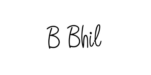 if you are searching for the best signature style for your name B Bhil. so please give up your signature search. here we have designed multiple signature styles  using Angelique-Rose-font-FFP. B Bhil signature style 5 images and pictures png