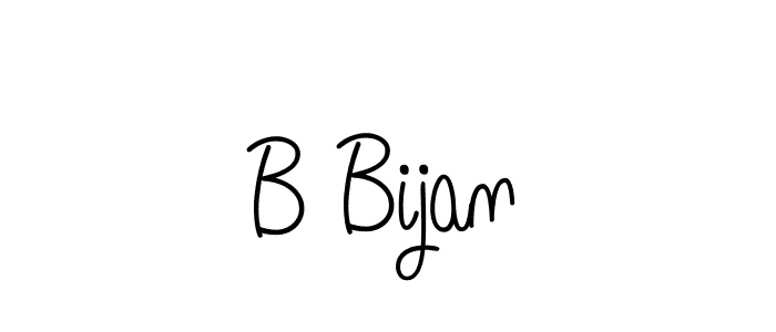 Create a beautiful signature design for name B Bijan. With this signature (Angelique-Rose-font-FFP) fonts, you can make a handwritten signature for free. B Bijan signature style 5 images and pictures png