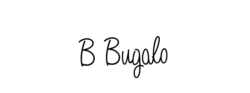 How to make B Bugalo name signature. Use Angelique-Rose-font-FFP style for creating short signs online. This is the latest handwritten sign. B Bugalo signature style 5 images and pictures png
