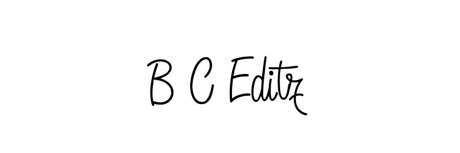 Make a beautiful signature design for name B C Editz. With this signature (Angelique-Rose-font-FFP) style, you can create a handwritten signature for free. B C Editz signature style 5 images and pictures png