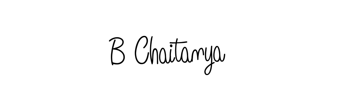 The best way (Angelique-Rose-font-FFP) to make a short signature is to pick only two or three words in your name. The name B Chaitanya include a total of six letters. For converting this name. B Chaitanya signature style 5 images and pictures png