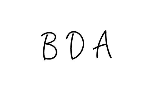 Also You can easily find your signature by using the search form. We will create B D A name handwritten signature images for you free of cost using Angelique-Rose-font-FFP sign style. B D A signature style 5 images and pictures png